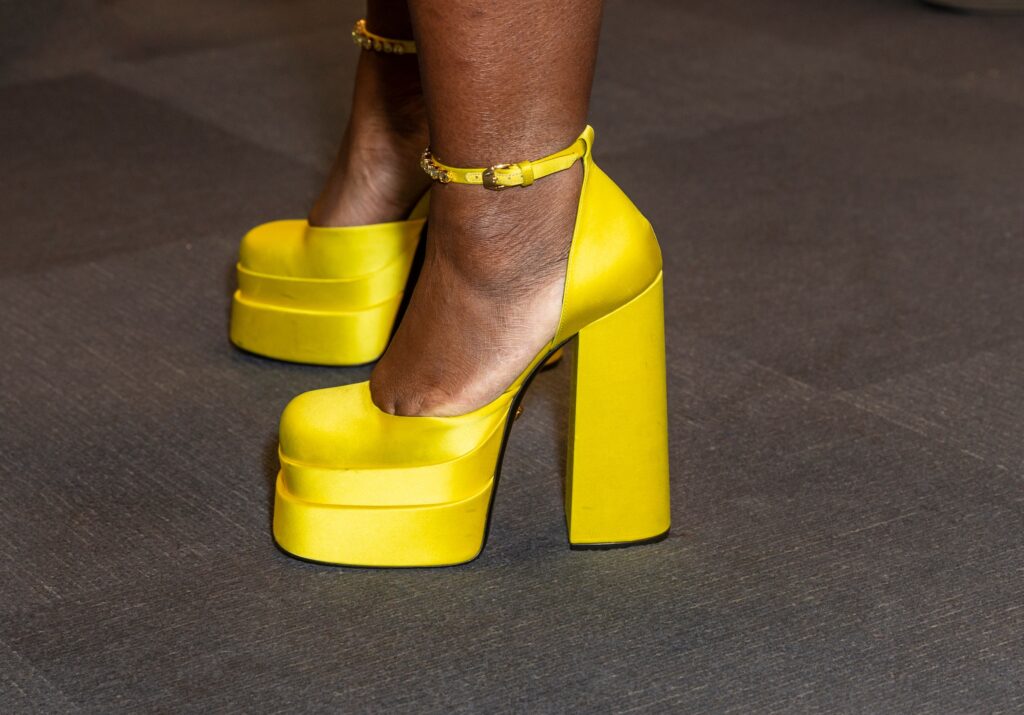 Versace heels are the new celebrity favorite.